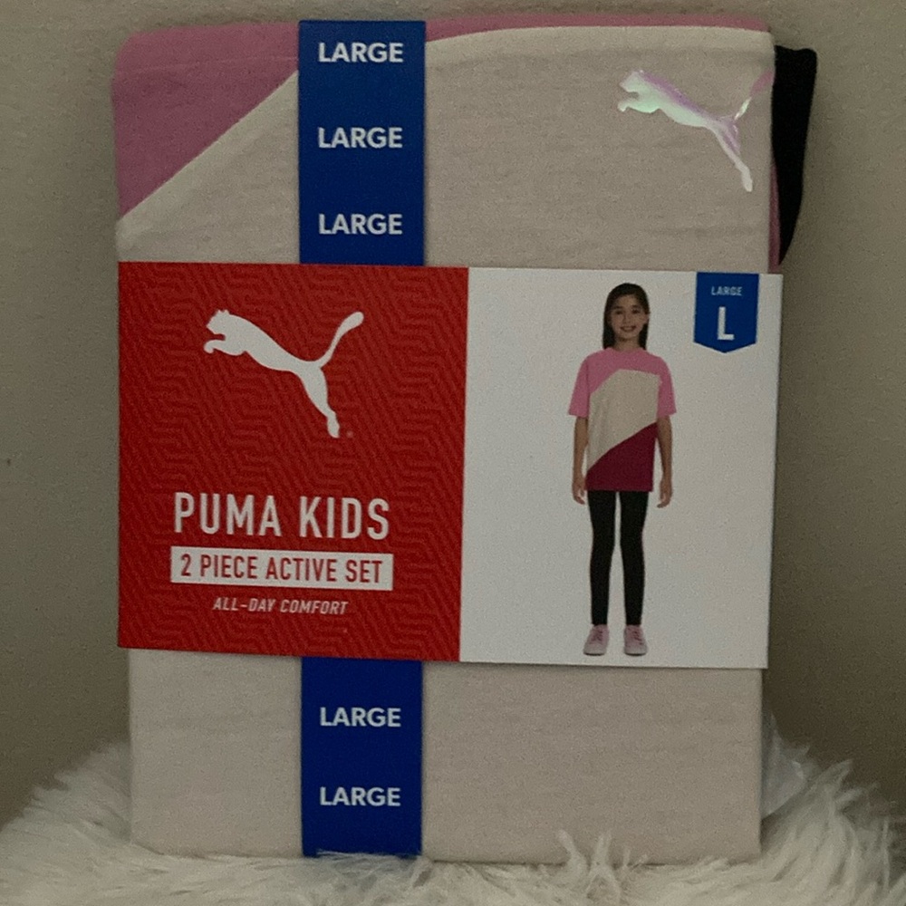 BRAND NEW 2 PIECE GIRLS ACTIVE  WEAR  SIZE LARGE 10/12! NWT! SMOKE FREE HOME!